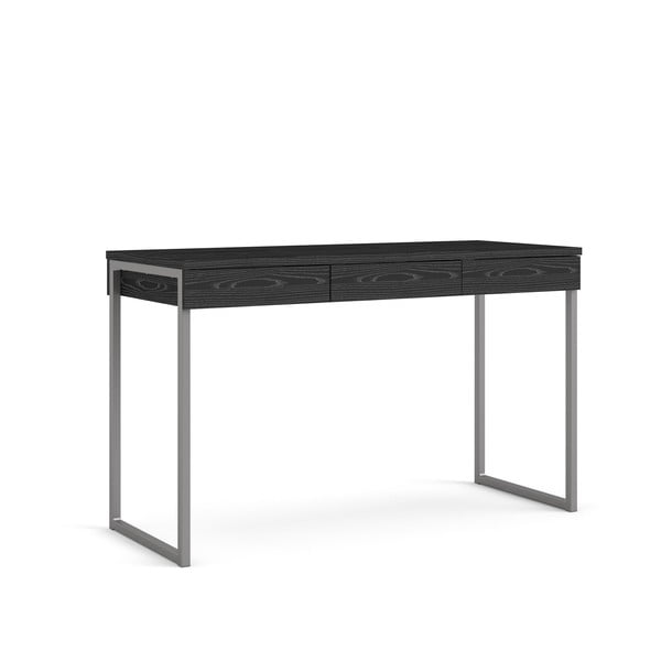 Črna pisalna miza Tvilum Function Plus, 126 x 52 cm-image-3