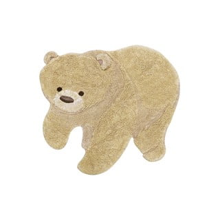 Bež pralna ročno tkana bombažna otroška preproga 120x122 cm Bear – Lorena Canals