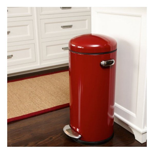 Rdeča košara za pedala simplehuman Retro, 30 l-image-1