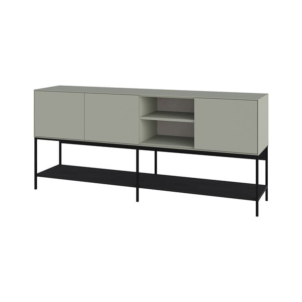 Zelena/črna komoda 180x80x40 cm Amira – Marckeric