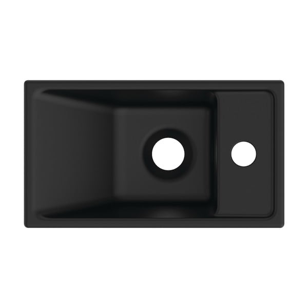 Mat črn keramičen umivalnik za WC 37x21 cm i.Life S – Ideal Standard-image-3