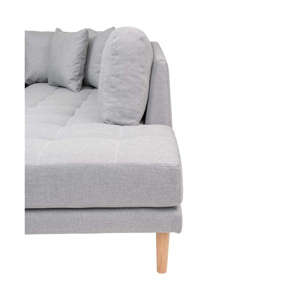 Siva kotna sedežna garnitura (desni kot) Lido - House Nordic-image-3