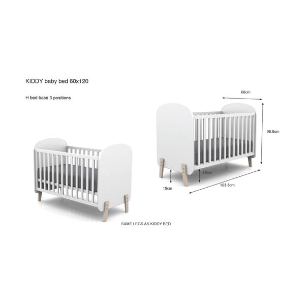 Otroška posteljica Vipack Kiddy, 60 x 120 cm-image-2