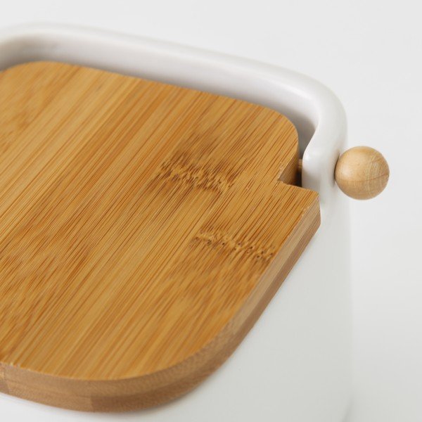 Bela keramična posoda za sol Unimasa, 750 ml-image-1