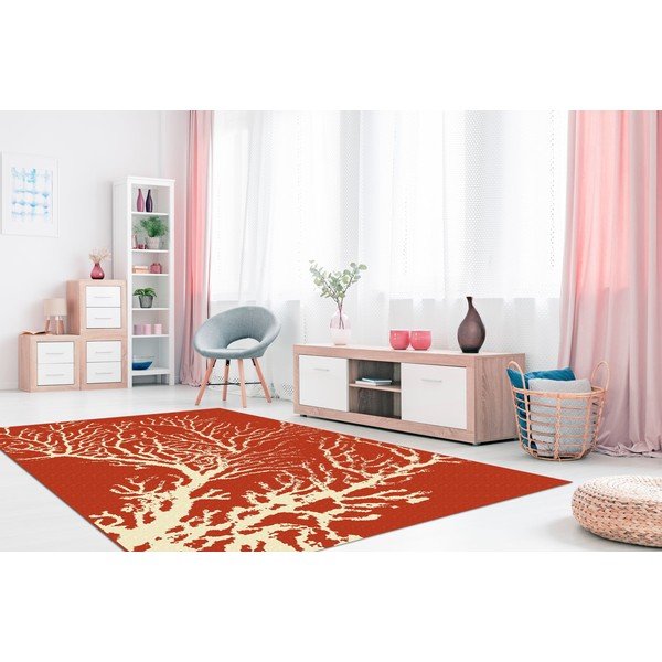 Rdeča zunanja preproga Preproga Coral, 133 x 190 cm-image-4