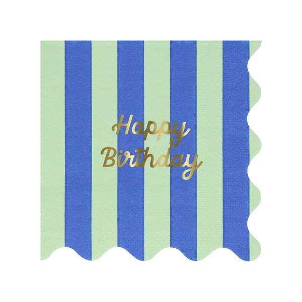 Papirnati prtički v kompletu 16 ks Happy Birthday – Meri Meri-image-2