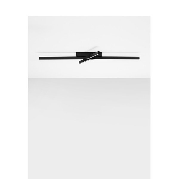 Mat črna aluminijasta LED zatemnitvena stropna svetilka 50x100 cm Akro – Nova Luce-image-4