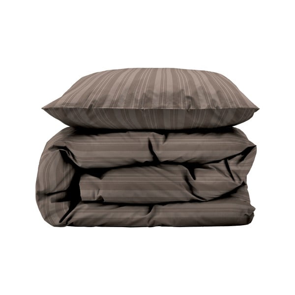 Sivorjava enojna podaljšana posteljnina iz damasta 140x220 cm Noble – Södahl-image-2