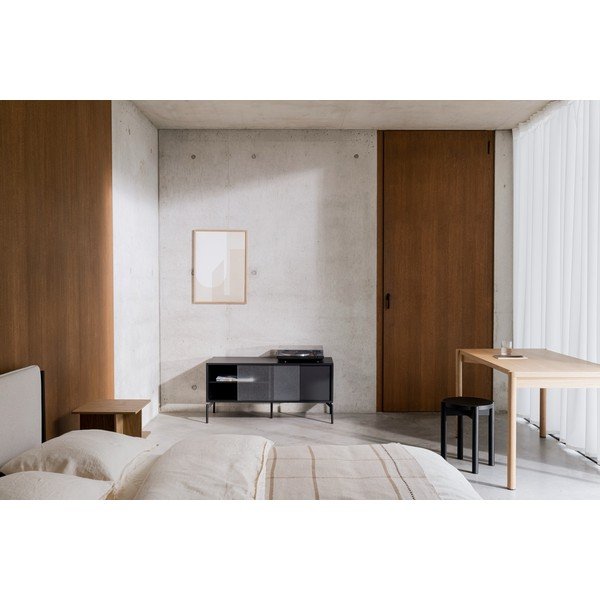 Črna TV omarica 116x55x42 cm Met Mini – noo.ma-image-4