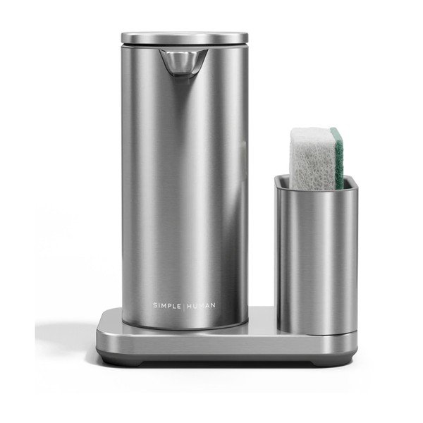 Kovinsko avtomatsko držalo za detergent v srebrni barvi – simplehuman-image-4