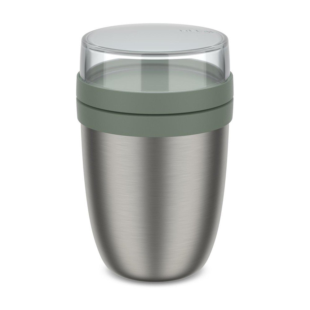 Termovka za hrano iz nerjavečega jekla v srebrni barvi/žajbljevo 500 ml Ellipse