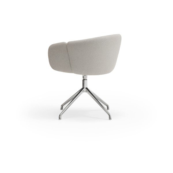 Svetlo siv oblazinjen jedilni stol z nasloni za roke Add – Teulat-image-4