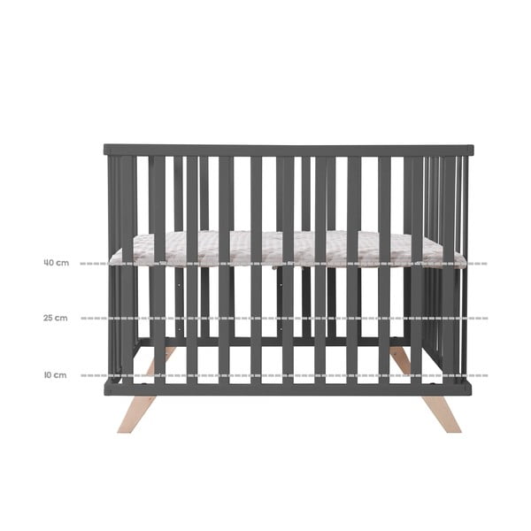 Temno siva stajica iz masivne bukve 75x100 cm Lil Planet – Roba-image-3