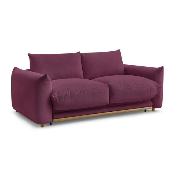 Bordo rdeča raztegljiva sedežna garnitura 234 cm Ernest – Bobochic Paris-image-3