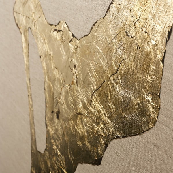 Ročno naslikana slika 90x120 cm Wild Horizon Gold – Malerifabrikken-image-2