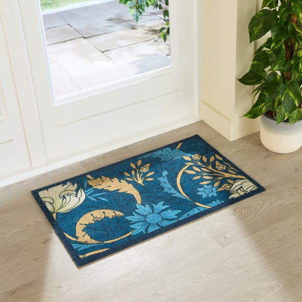 Predpražnik 50x80 cm William Morris Blue – Artsy Doormats-image-1