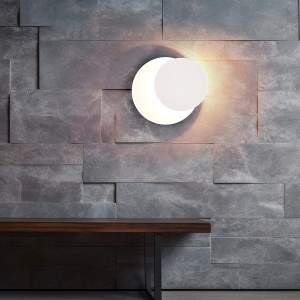 Bela LED stenska svetilka Mio – Trio-image-2