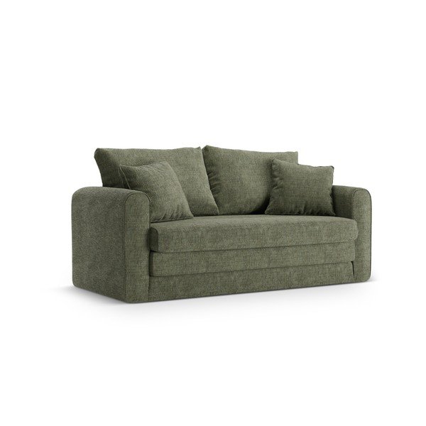 Zelena raztegljiva sedežna garnitura 158 cm Lido – Micadoni 