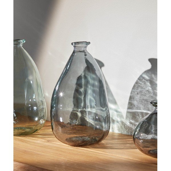 Modra vaza iz recikliranega stekla (višina 36 cm) Brenna – Kave Home-image-1