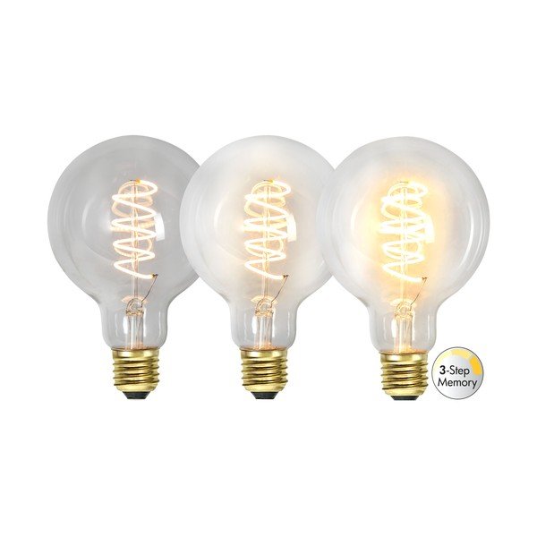 LED filament zatemnitvena žarnica s toplo svetlobo z žarnico E27, 4 W Spiral Filament – Star Trading-image-4