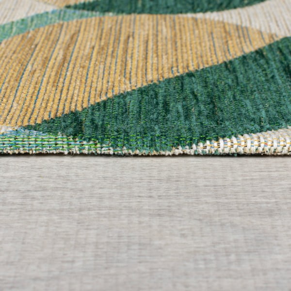 Rumena/zelena preproga 120x170 cm Carlos Circle Geo – Flair Rugs-image-4