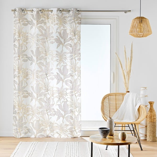 Bež-zlato prosojna zavesa 135x240 cm Vayana – douceur d'intérieur-image-4