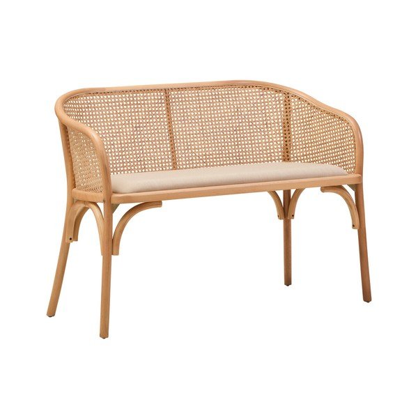 Oblazinjena klop v naravni barvi Cebu – Premier Housewares