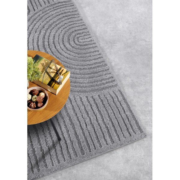 Siva preproga 200x280 cm Chappe Light Grey – Elle Decoration-image-2
