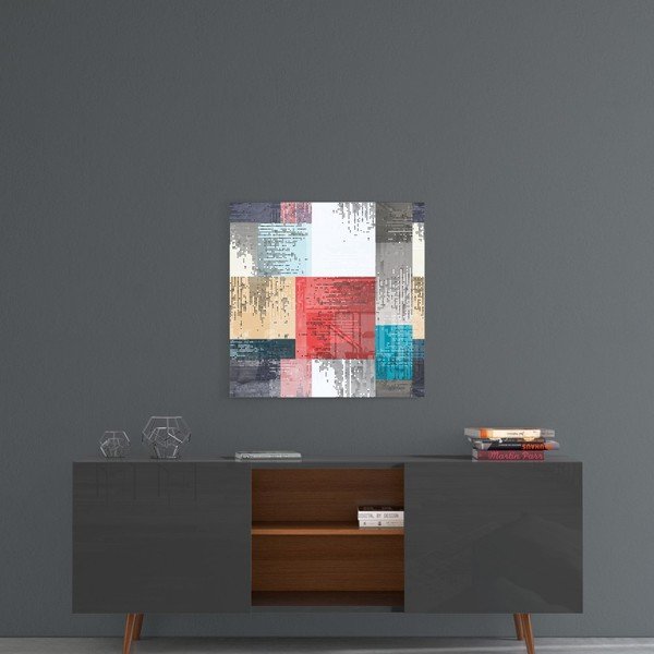Steklena slika Insigne Patchwork, 40 x 40 cm-image-1