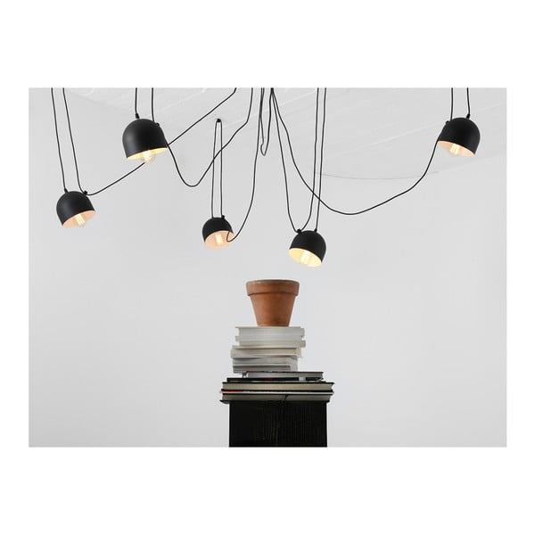 Črna šesterna viseča svetilka CustomForm Popo-image-2