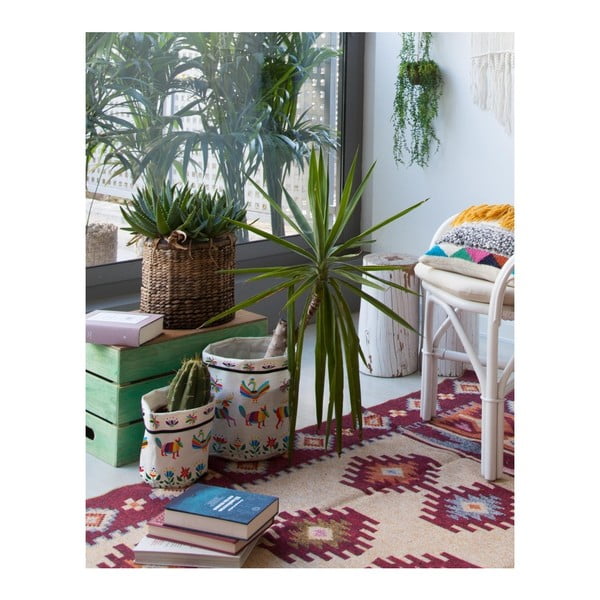 Komplet 2 oblek za lonce iz blaga Madre Selva Animals Otomi-image-1