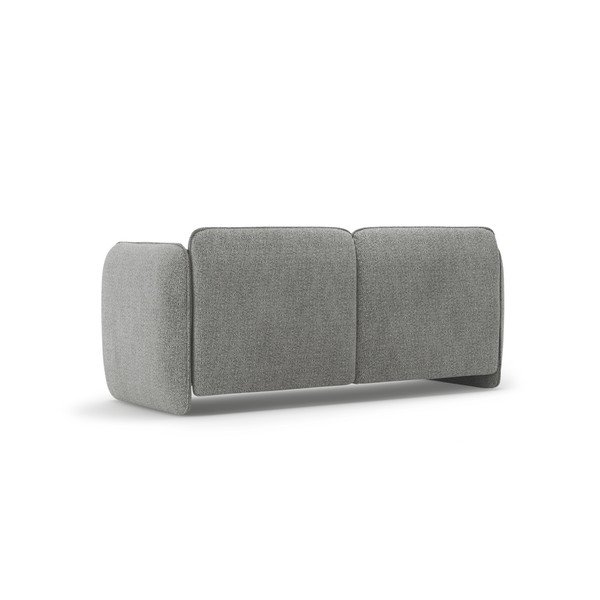 Svetlo siva sedežna garnitura iz šenilje 168 cm Georgia – Micadoni -image-3