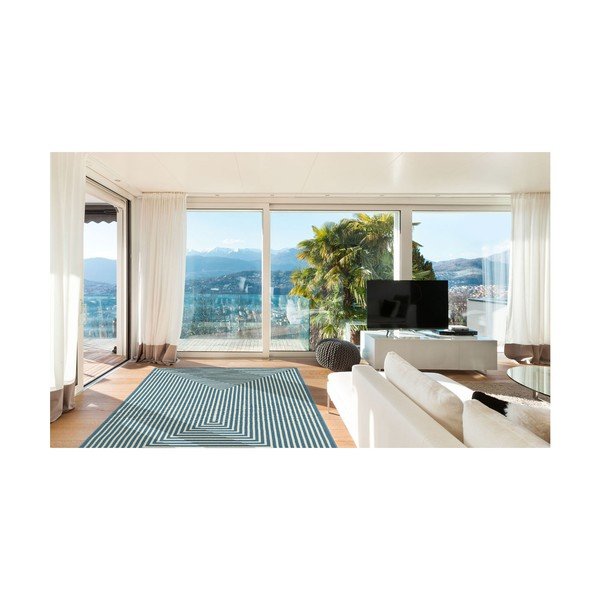 Modra zunanja preproga Floorita Braid, 160 x 230 cm-image-4