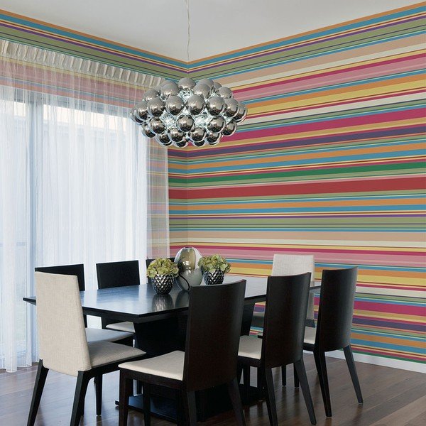 Tapeta velikega formata Artgeist Subdued Stripes, 200 x 154 cm-image-1