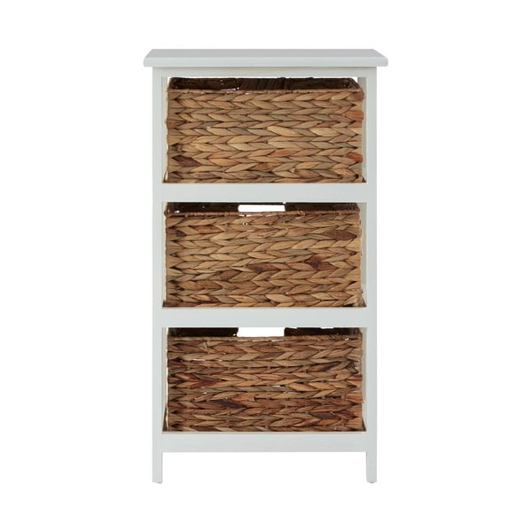 Bela/v naravni barvi kopalniška polica iz masivne pavlonije 41x70 cm Padstow – Premier Housewares-image-4