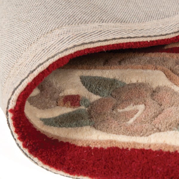 Rdeča volnena preproga Flair Rugs Aubusson, ⌀ 120 cm-image-4