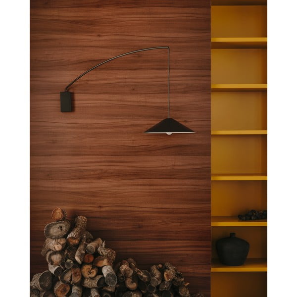 Črna stenska svetilka ø 35 cm Kally – Kave Home-image-2
