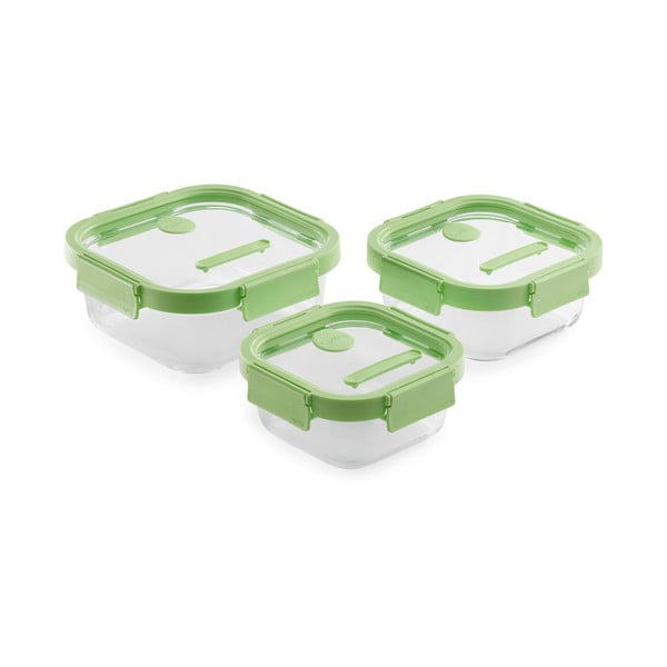 Posode za hrano v kompletu 3 ks – Lékué
