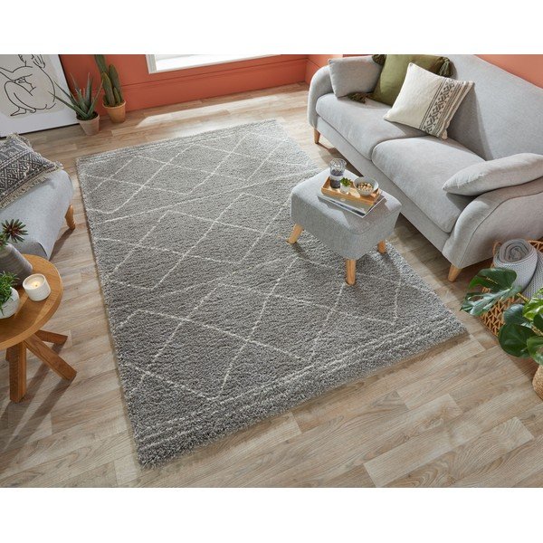 Siva preproga Flair Rugs Kush, 200 x 290 cm-image-3