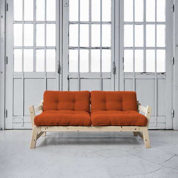 Raztegljiv kavč Karup Step Natural/Orange-image-1