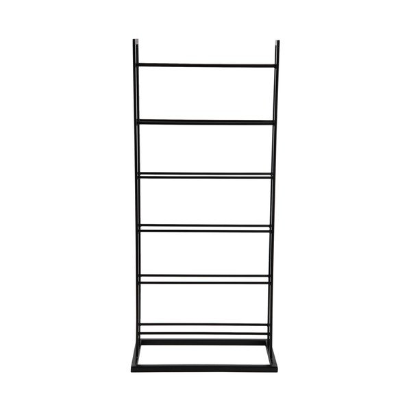 Črno kovinsko držalo za vino za 5 steklenic 38x84,5x20 cm Single Floor – PT LIVING