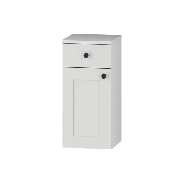 Bela nizka stenska kopalniška omarica 30x60 cm Senja – STOLKAR