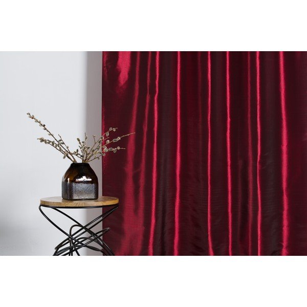 Bordo rdeča zavesa 140x245 cm Royal Taffeta – Mendola Fabrics-image-2