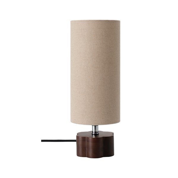 Rjava/bež lanena namizna svetilka (višina 33,5 cm) Joline – Ellos Home