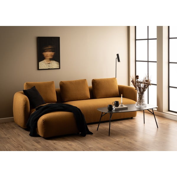 Črna mizica s keramično ploščo 60x120 cm Caracas – Actona-image-1