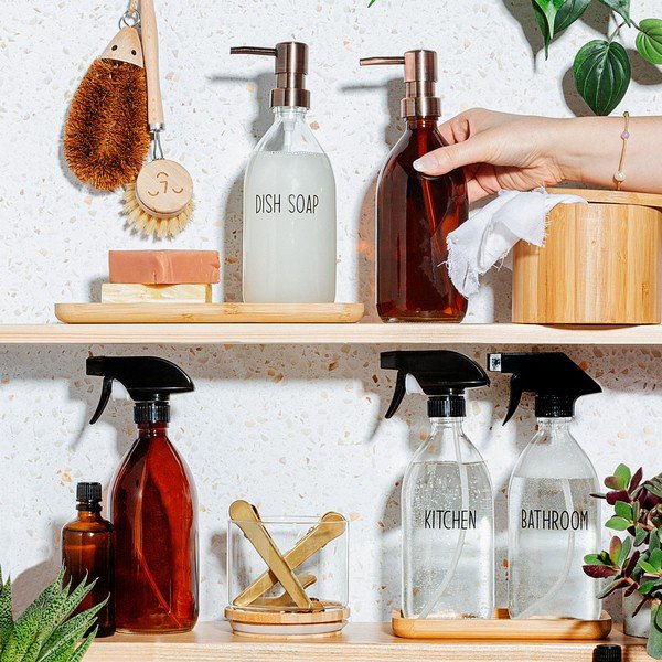 Steklen razpršilnik 500 ml Amber – Sass & Belle-image-1