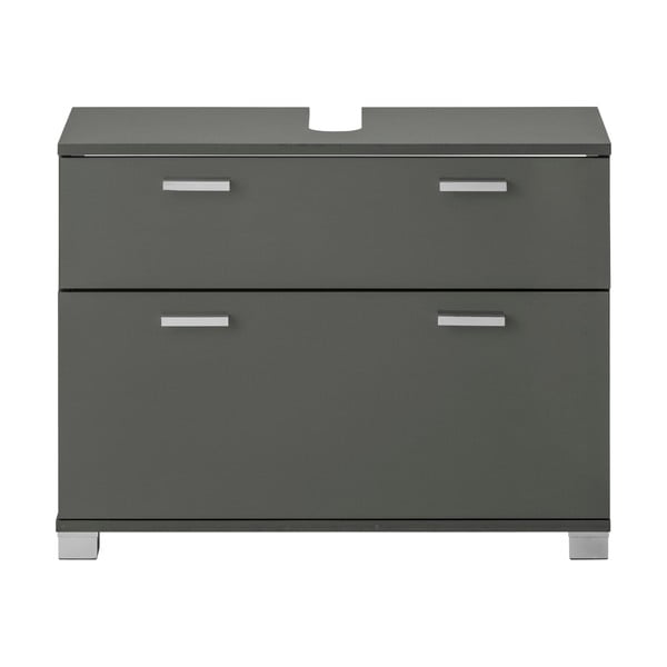 Siva omarica za pod umivalnik 70x55 cm Rowan – Støraa