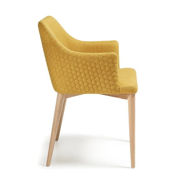 Gorčično rumen jedilni stol Kave Home Danai-image-2