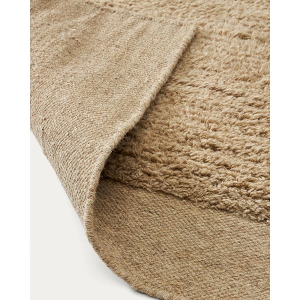 Bež volnena preproga 160x230 cm Marely – Kave Home-image-3