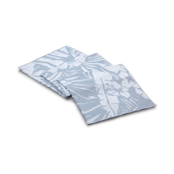 Modra brisača za plažo 180x100 cm Botanic - Foutastic-image-1